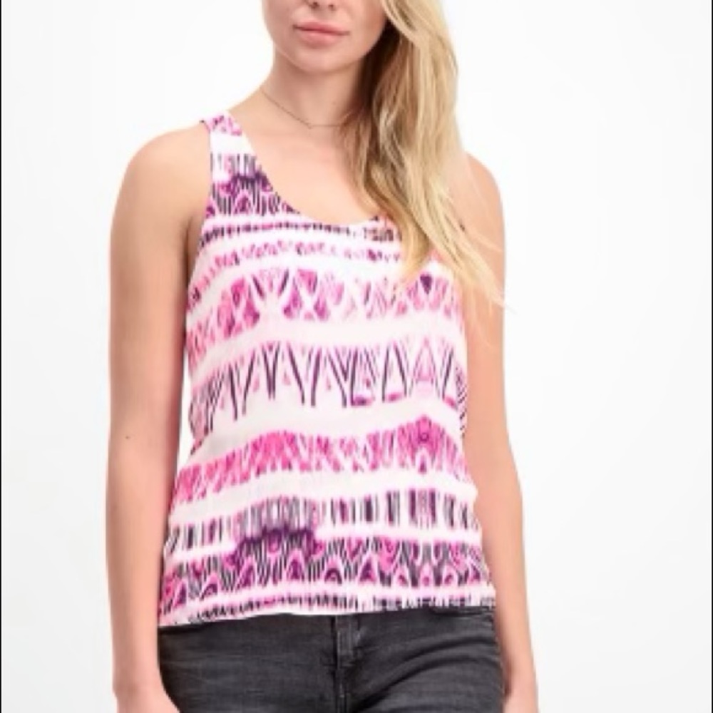 Pink tie dye Parker  tank